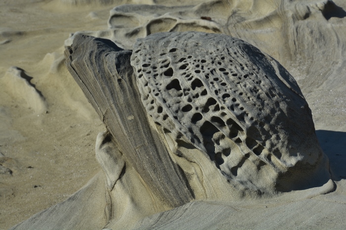 rock formations off shore